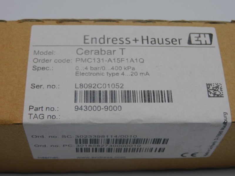 ENDRESS+HAUSER PMC131-A15F1A1Q 943000-9000 11-30VDC NSMP