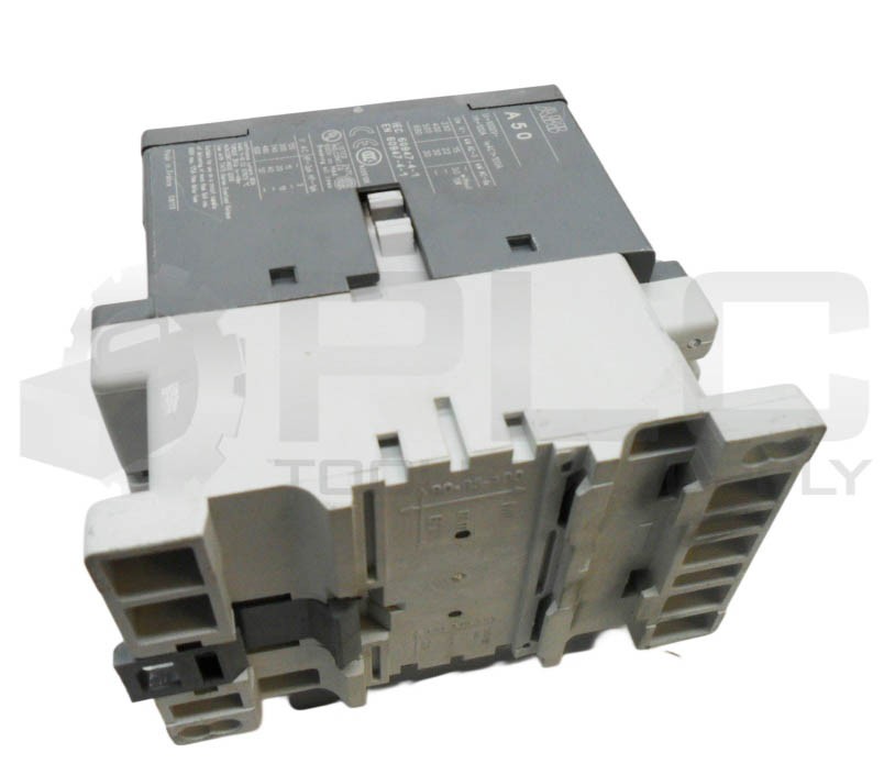 ABB A50-30 CONTACTOR 100A 600VAC W/ CAL5-11 AUXILIARY CONTACT A50