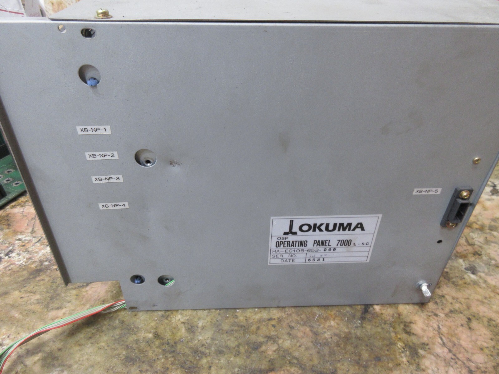 OKUMA OSP OPERATING PANEL 7000 L-SC HA-E0105-653-205 MONITOR DISPLAY