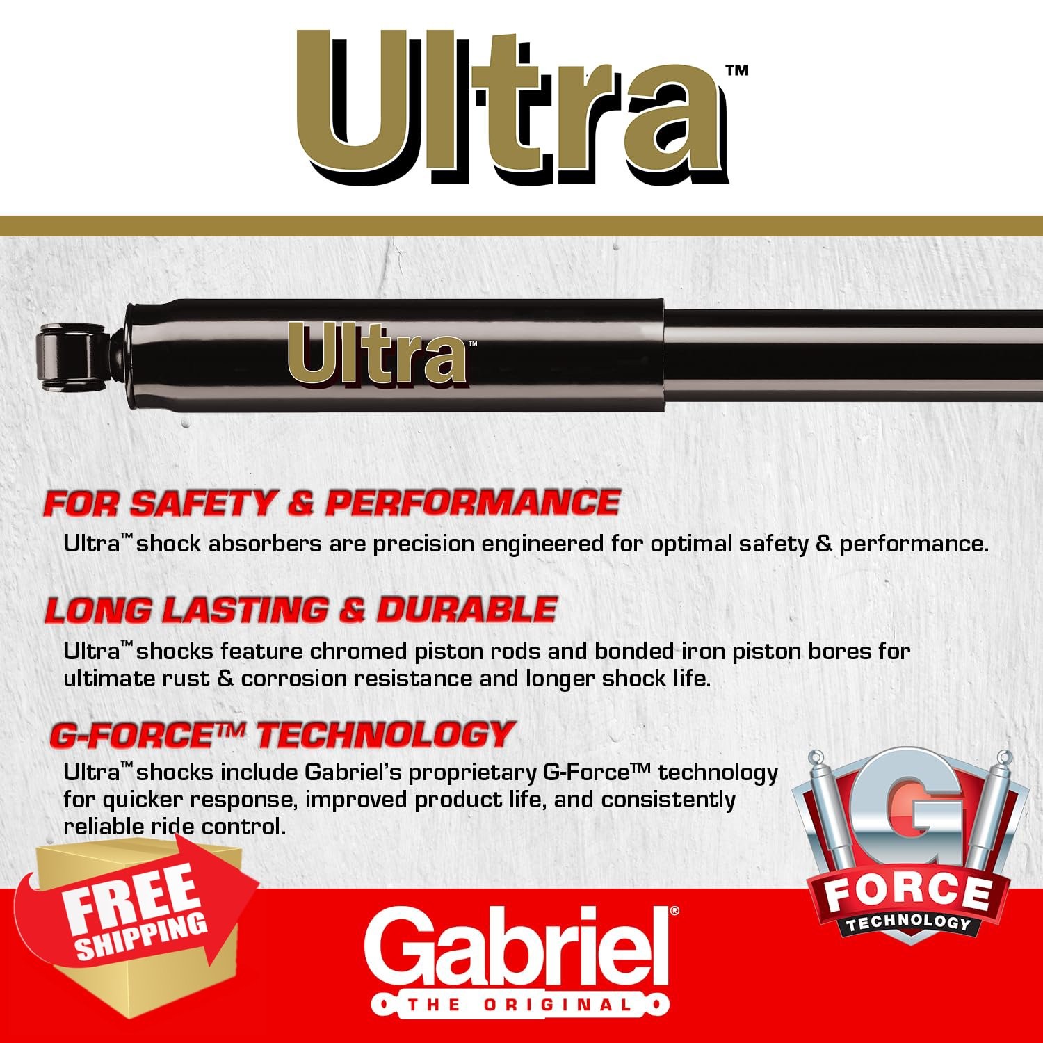 Gabriel G51798 Ultra Rear Shock Absorbers Nissan Murano 03-07