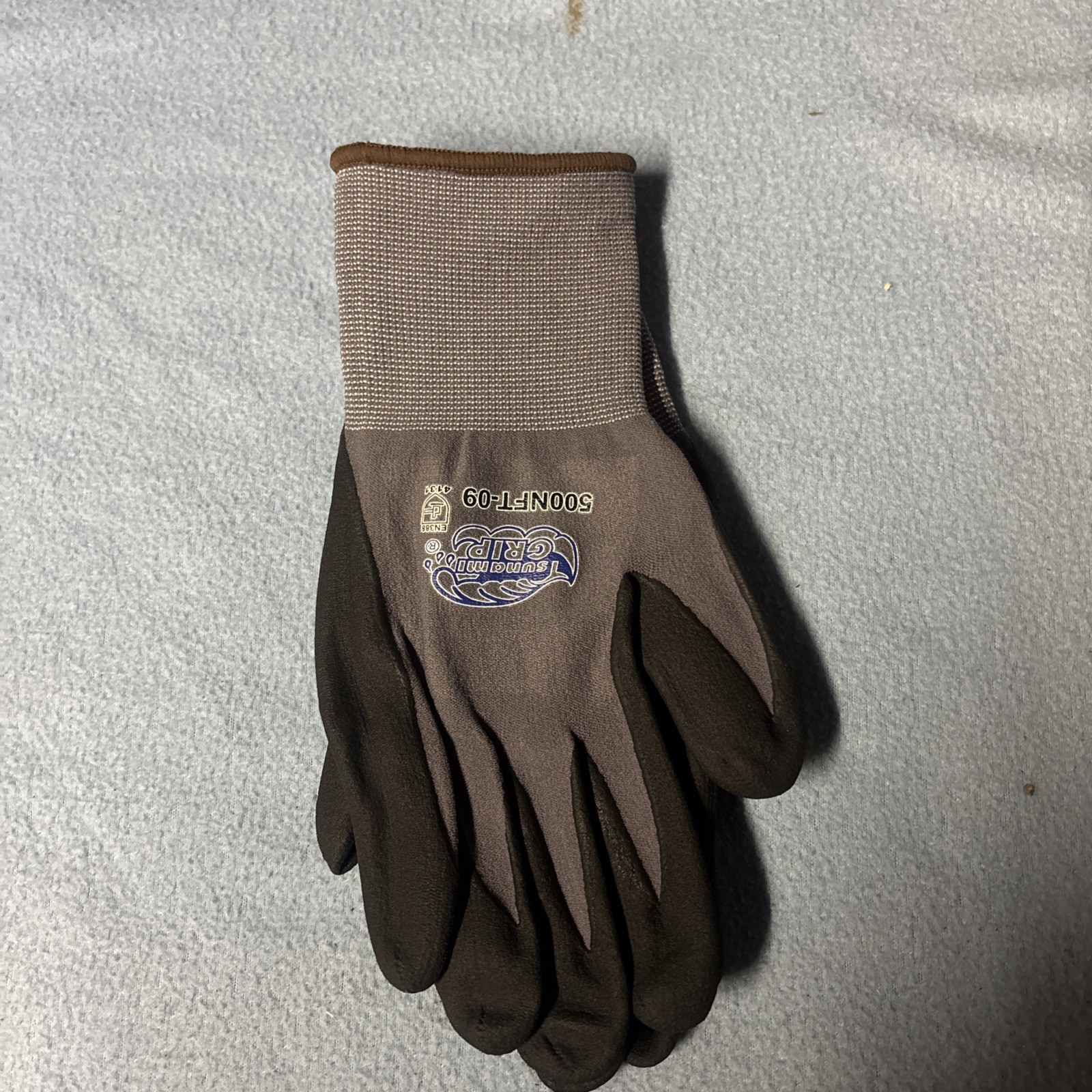 12 Pair of 500NFT 08M Tsunami Grip, Nitrile Palm Dipped Work Gloves,SHIPS FREE