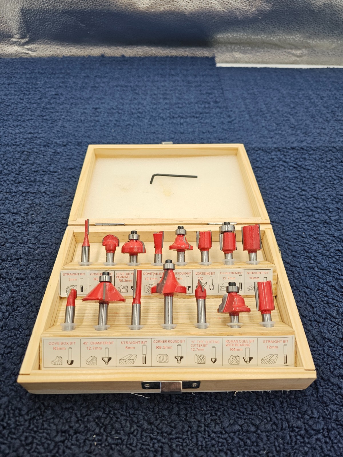 15 Pieces Router Bit Hardware Assembly for Woodworking Cutter