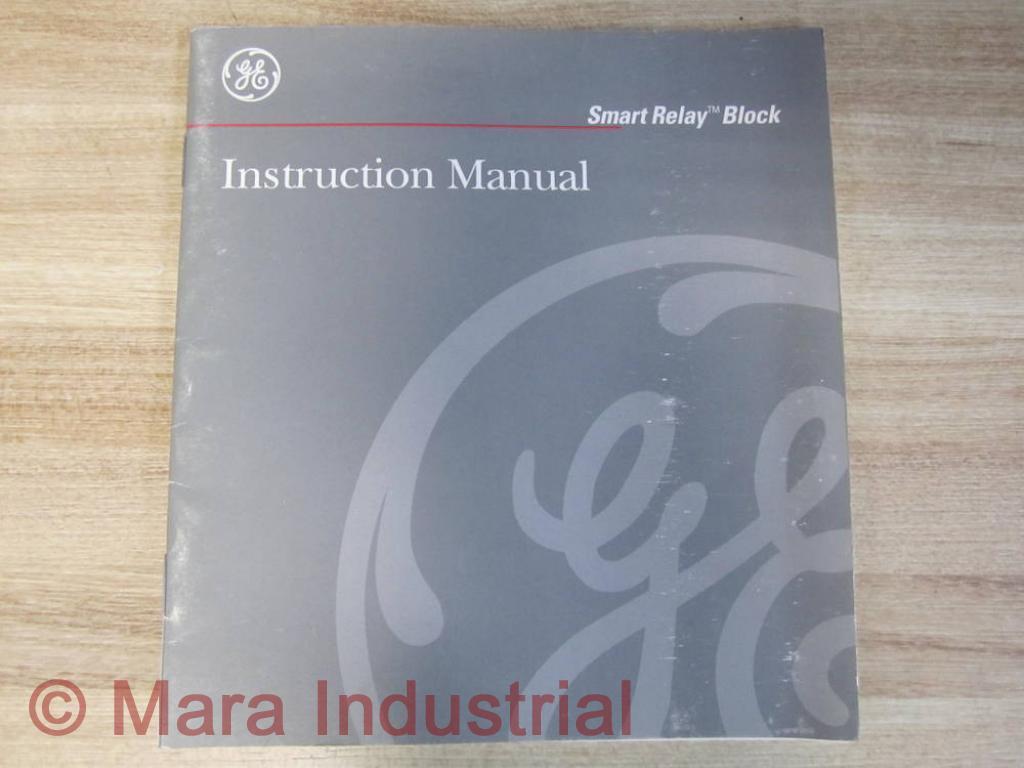 General Electric GEH-5954 Smart Relay Block Instruction Manual