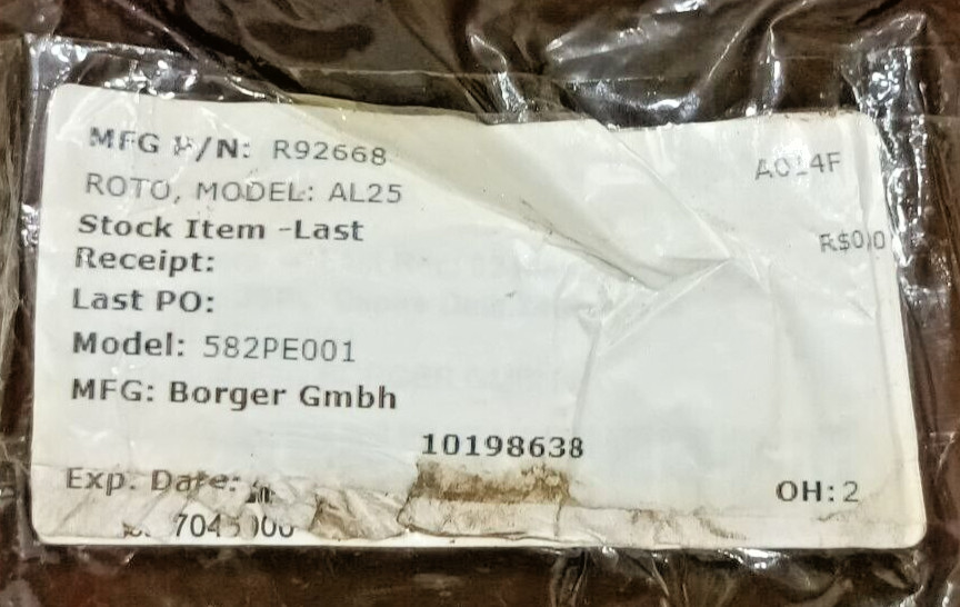 Borger R92668 Type A rotor dual-lobe linear for AL25 New Fast Shipping