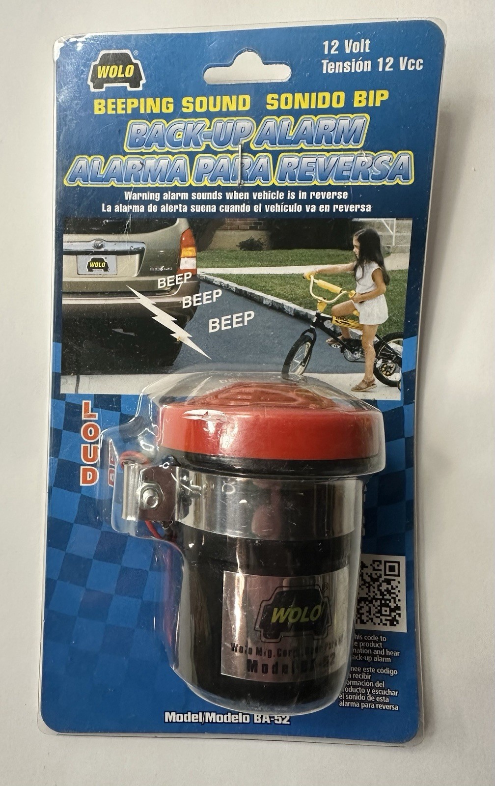 WOLO Back Up Warning Alarm Model BA-52 NOS
