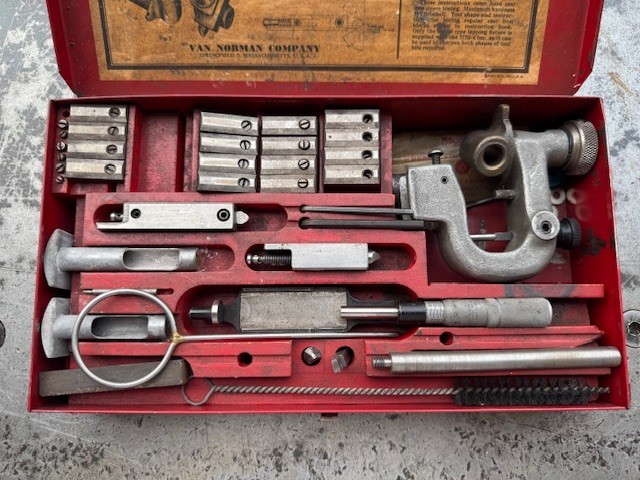 Vintage Van Norman / Starrett Catspaw Shoe Sizes For No. 777-S-4 Boring Bar Kit