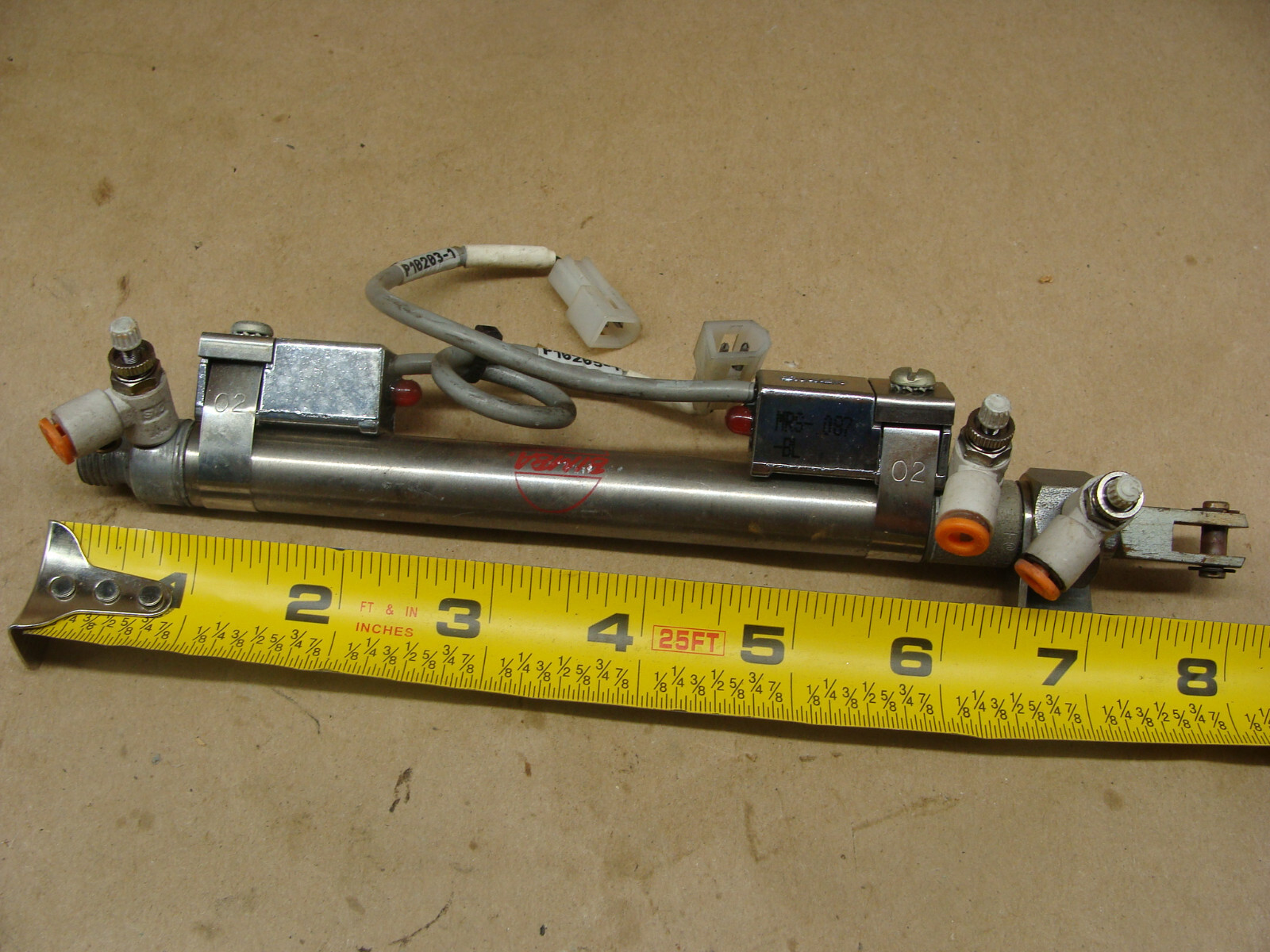 BIMBA 024-DXP PNEUMATIC CYLINDER WITH MRS-087-BL REED SWITCH
