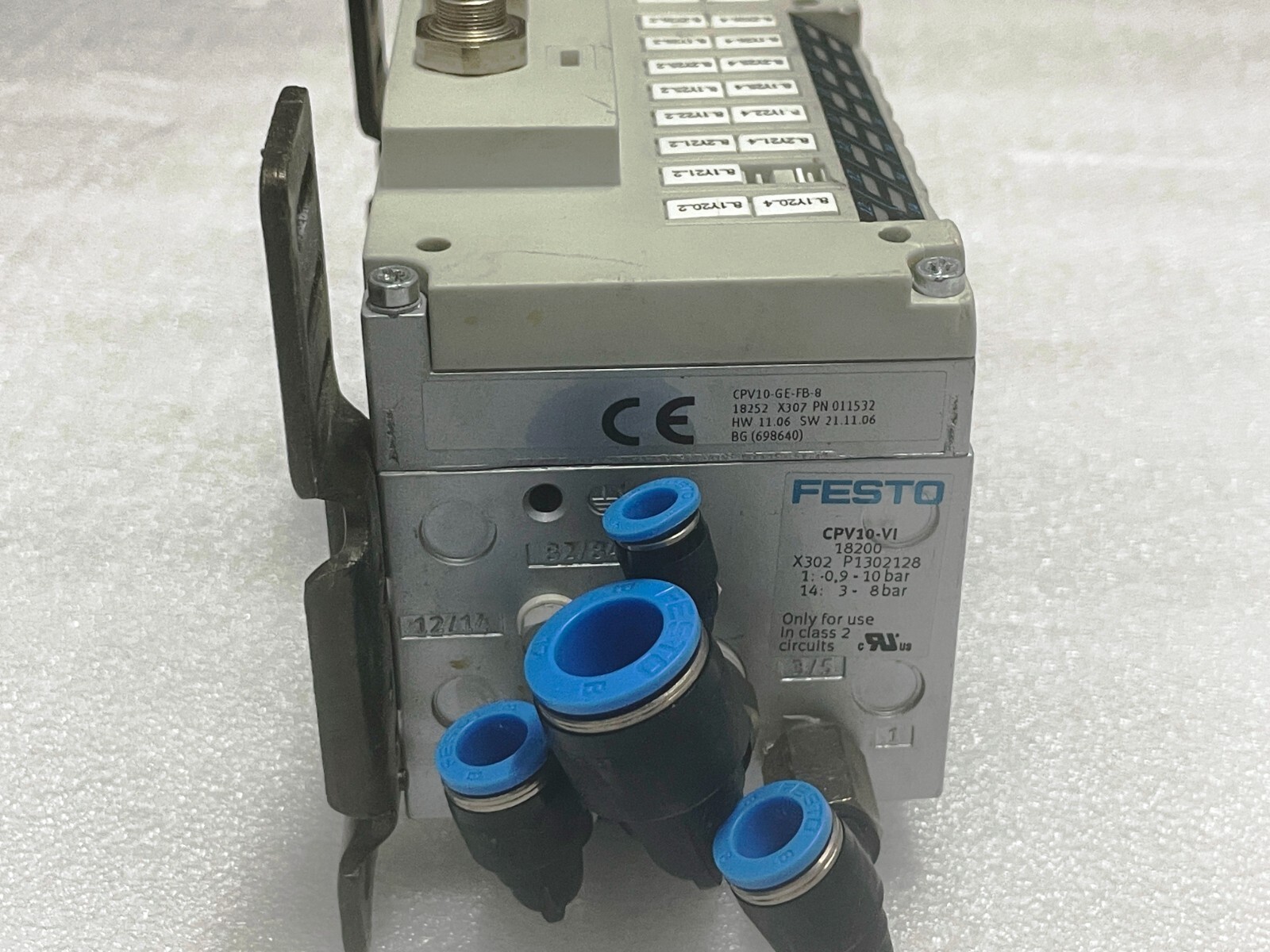 FESTO CPV10-VI Valve Island 18200 + CPV10-GE-FB-8 18252 X307 PN 011532