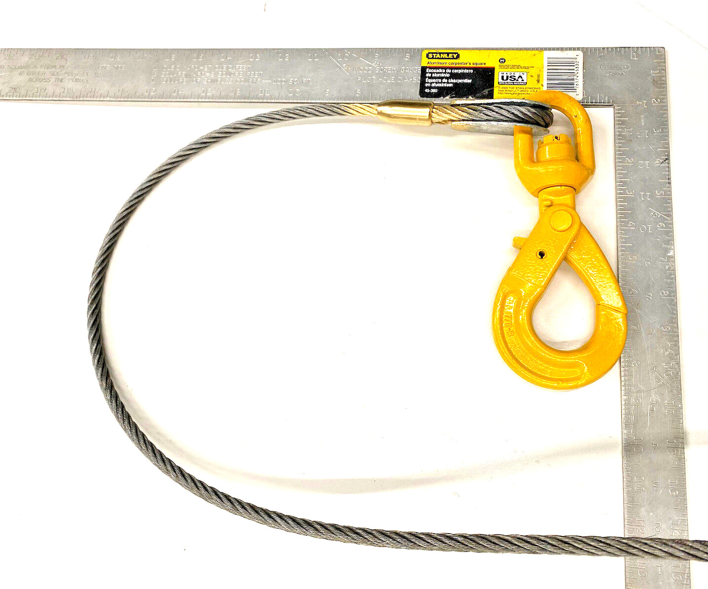 WINCH LINE Rollback 3/8” X 75’ Tow Truck Wrecker Cable EIPS Steel Core W/Swivel