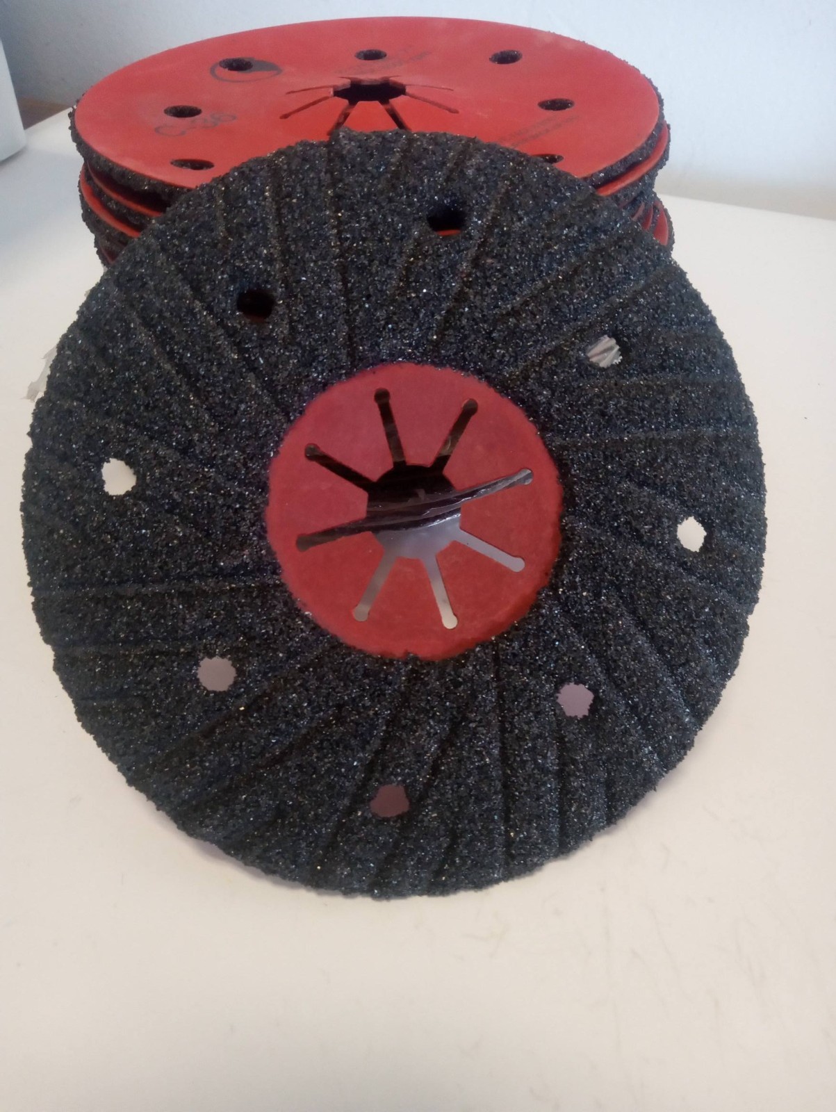 AA ABRASIVE 89063 7×7/8 36 Grit Silicon Carbide Semi-Flex Disc with Red Fiber