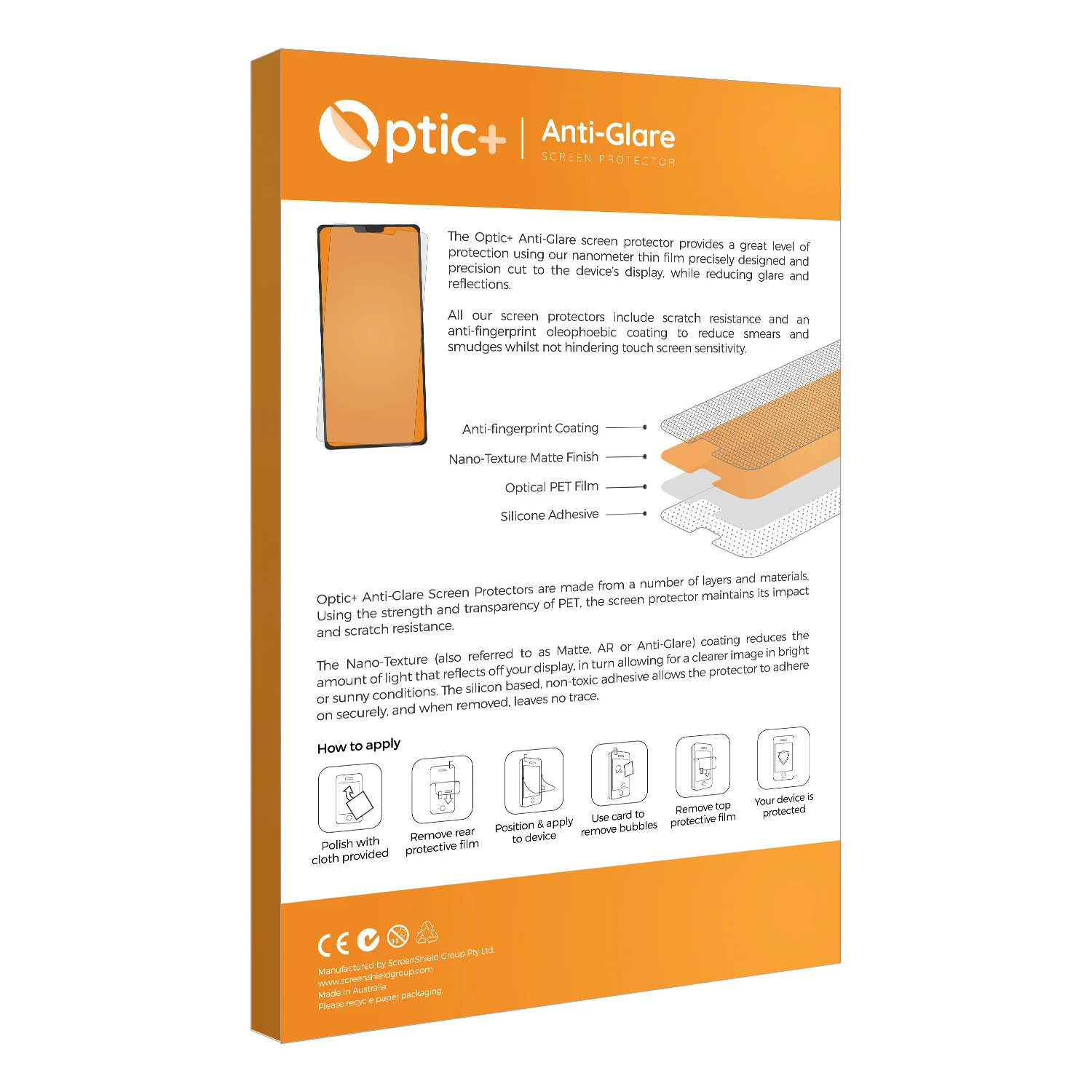 Optic+ Anti-Glare Screen Protector for Juniper Systems Mesa 4 Rugged Tablet