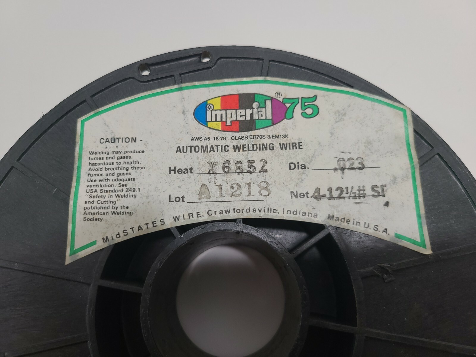 Imperial 75 X6852 Copper Automatic Welding Wire .023 Dia 13 lb