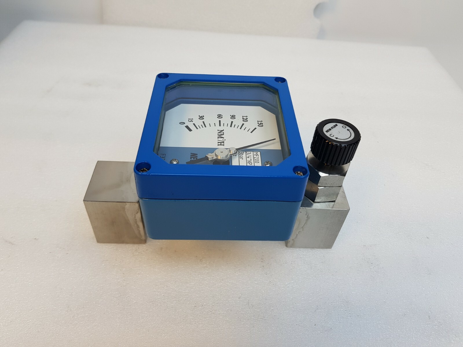 NEW-FLOW MF200-B Metal Tube Flow Meter, RANGE: 15~150 NM3/H(H2)