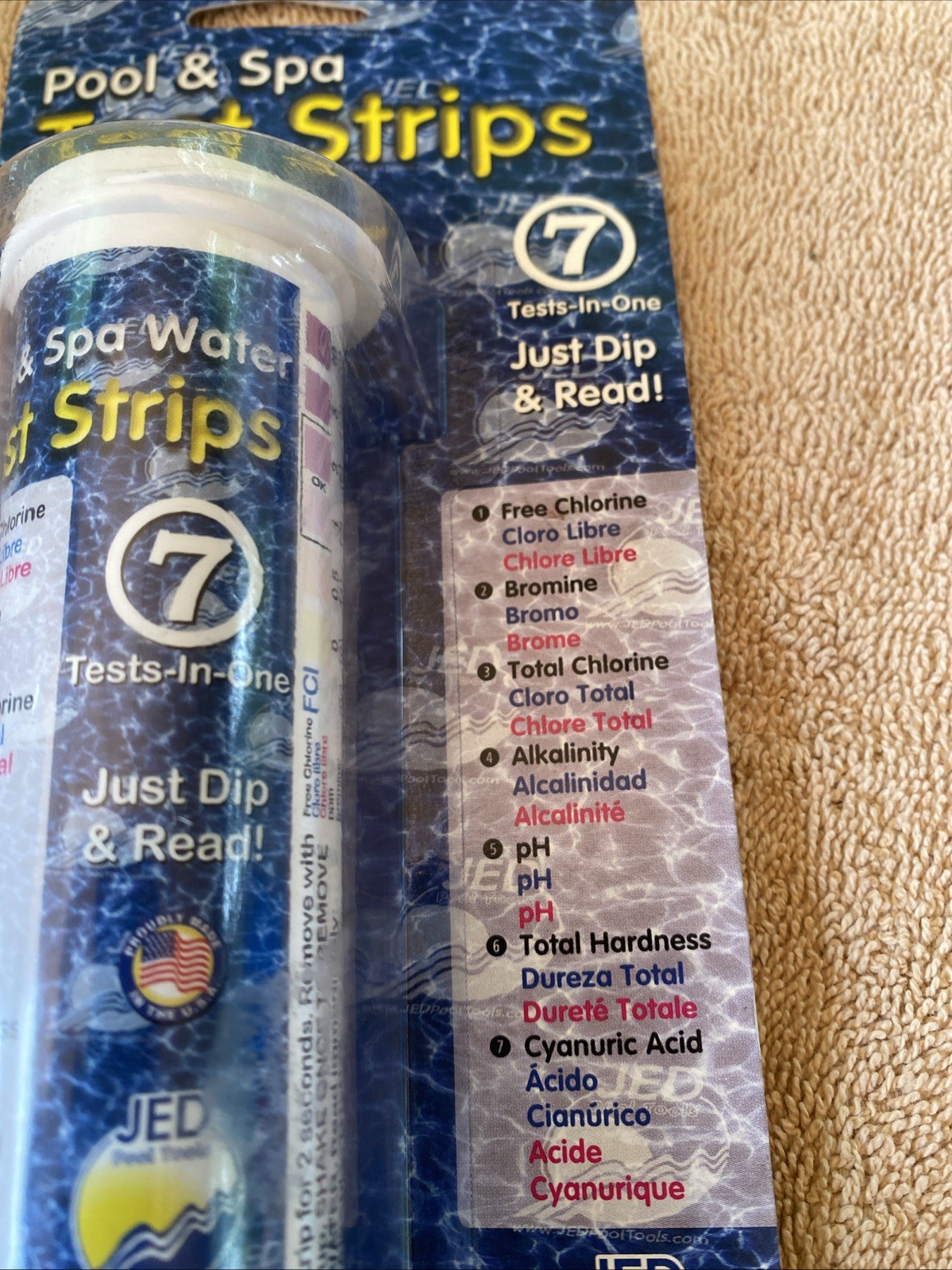 JED Pool Tools 00-IT492-01 Insta-Test 7 Way Pool Water Test Kit