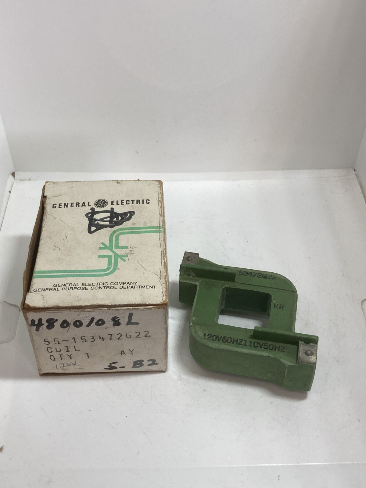 GENERAL ELECTRIC 55-153472G22 COIL 120V/60HZ 110/50HZ NIB