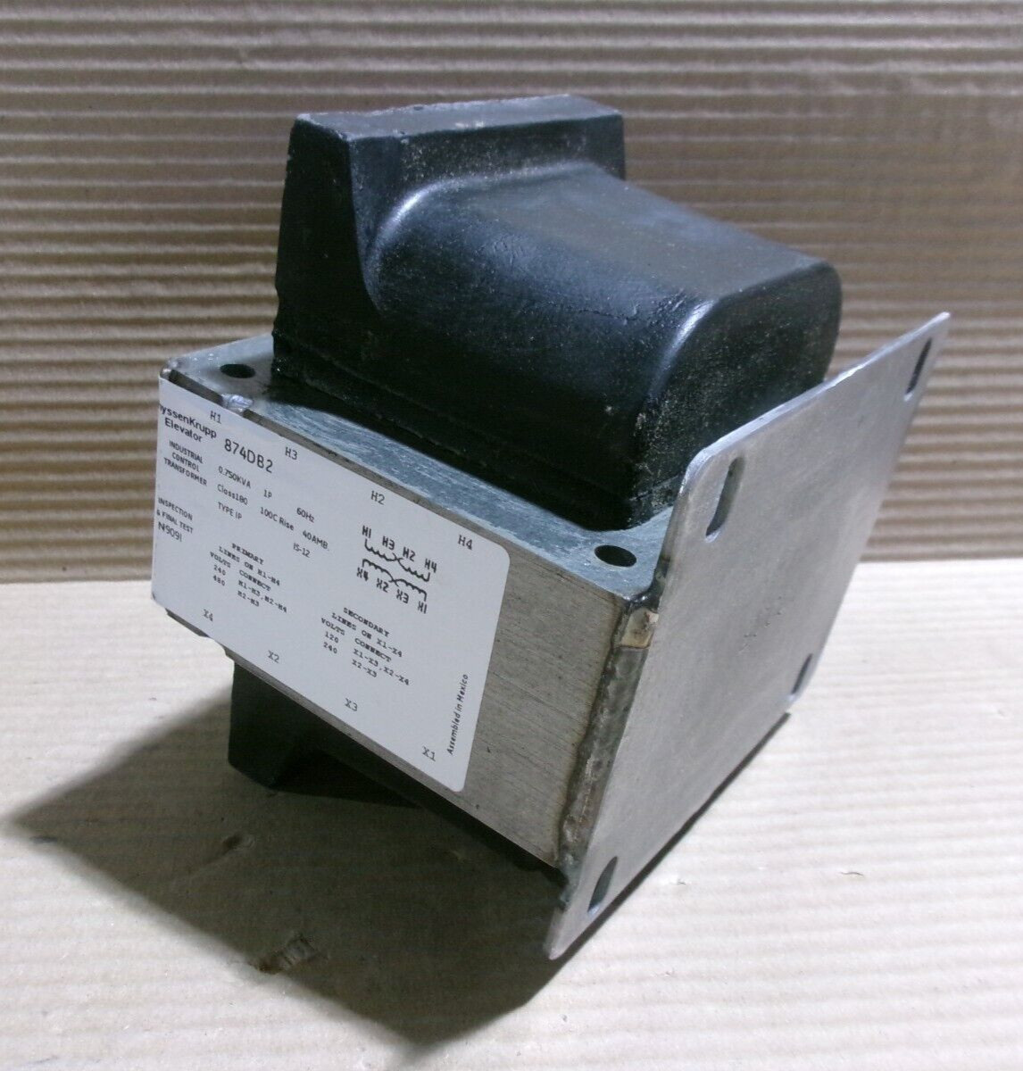 NEW THYSSEN KRUPP 874DB2 INDUSTRIAL CONTROL TRANSFORMER ELEVATOR