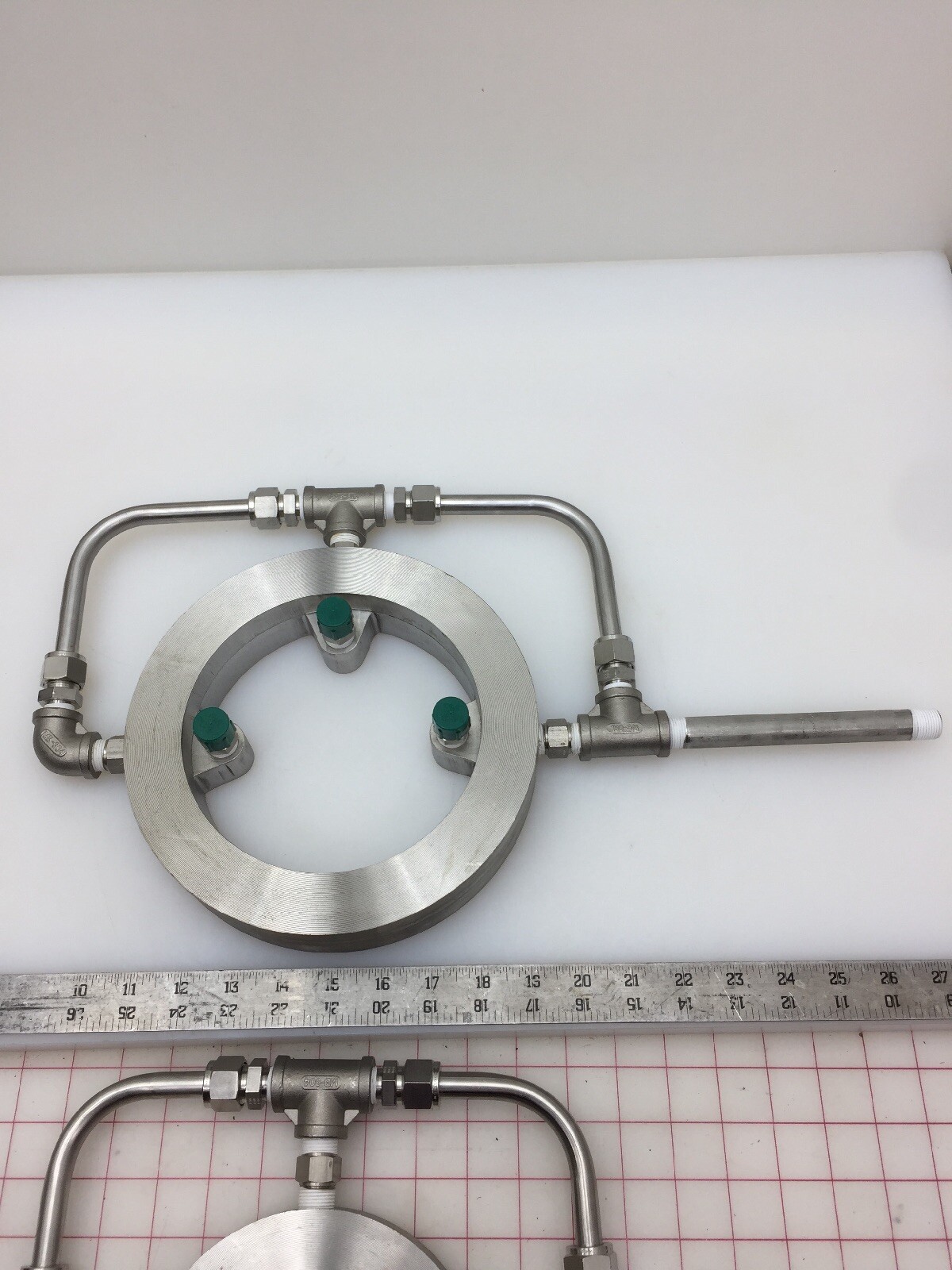 Stainless Steel Water Manifold With Bete WL-3 120 303 Cone Nozzles Fire Safety