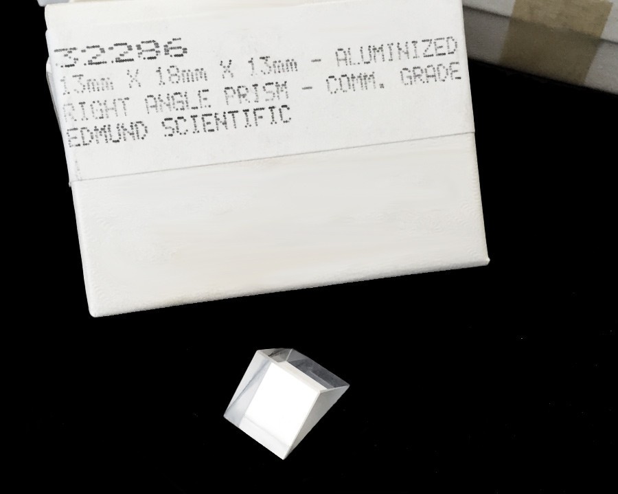 3 LOT * EDMUND SCIENTIFIC 32286 13mm x 18mm x 13mm Aluminized RIGHT ANGLE PRISM