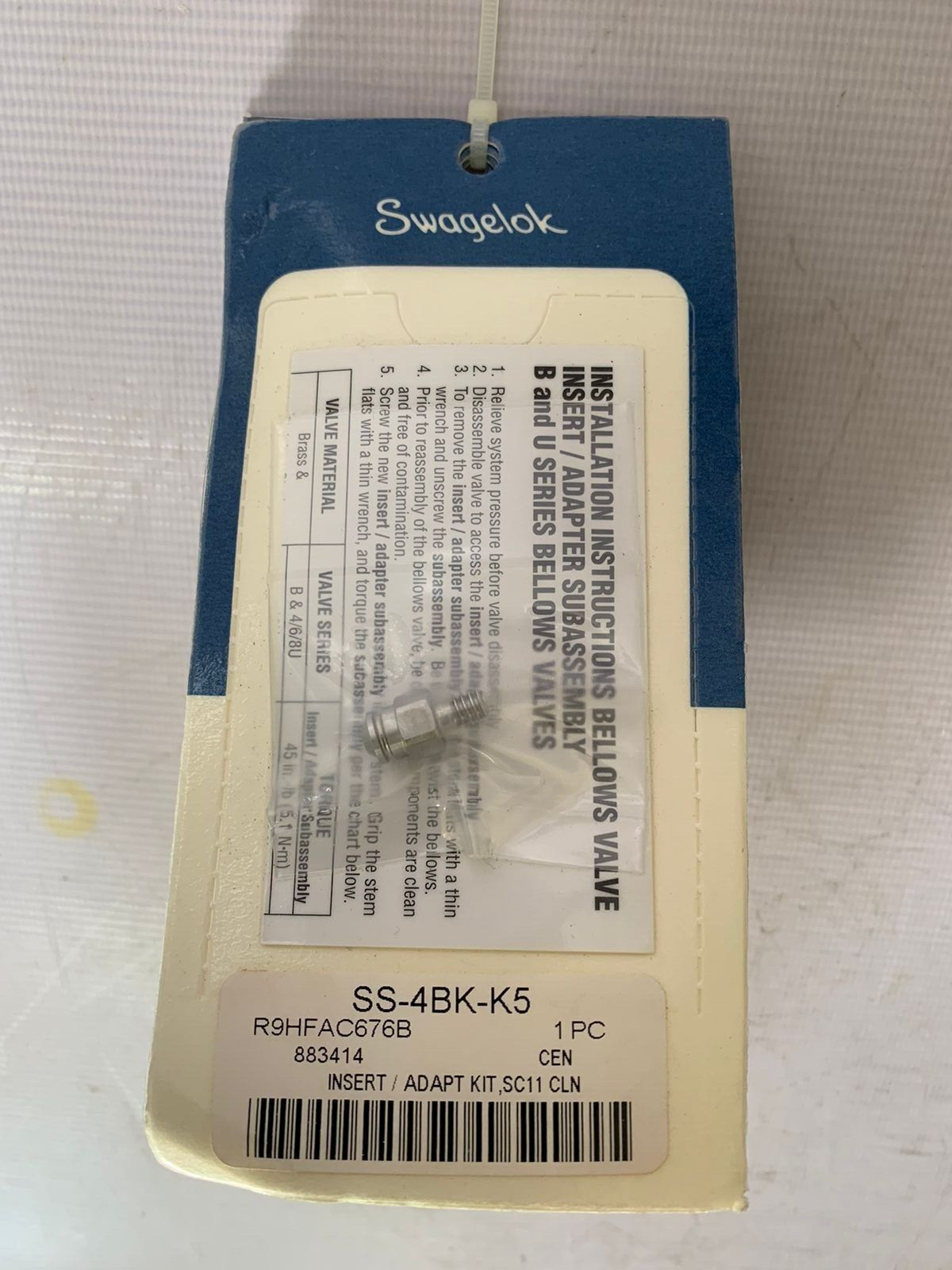 Swagelok / Insert/Adapt Kit / SS-4BK-K5