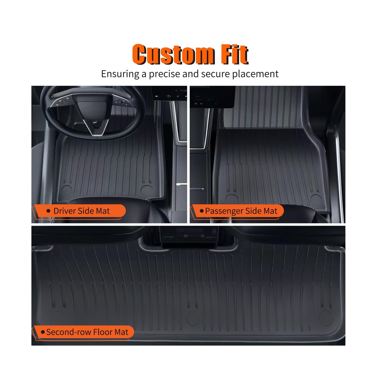 Floor Mats Trunk Mat for Tesla Model Y Juniper 2025 2026(5-Seat), All Weather…