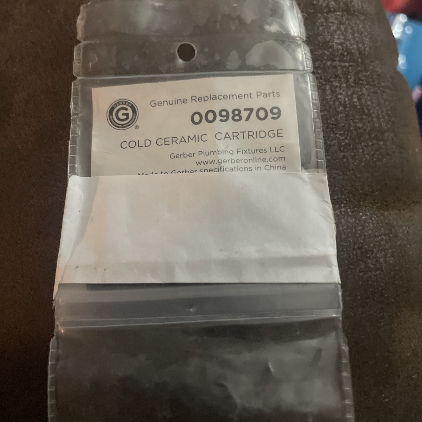 NEW 0098709 Gerber Cold Ceramic Plumbing Fixture *Free Shipping*