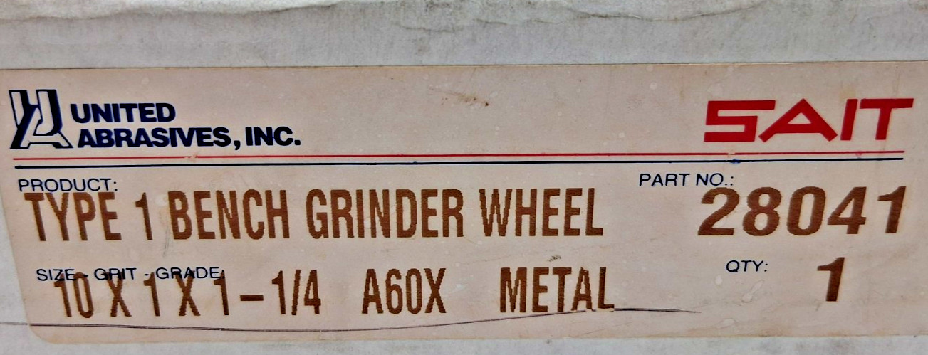 Sait 28041 Type 1 Bench Grinding Wheel
