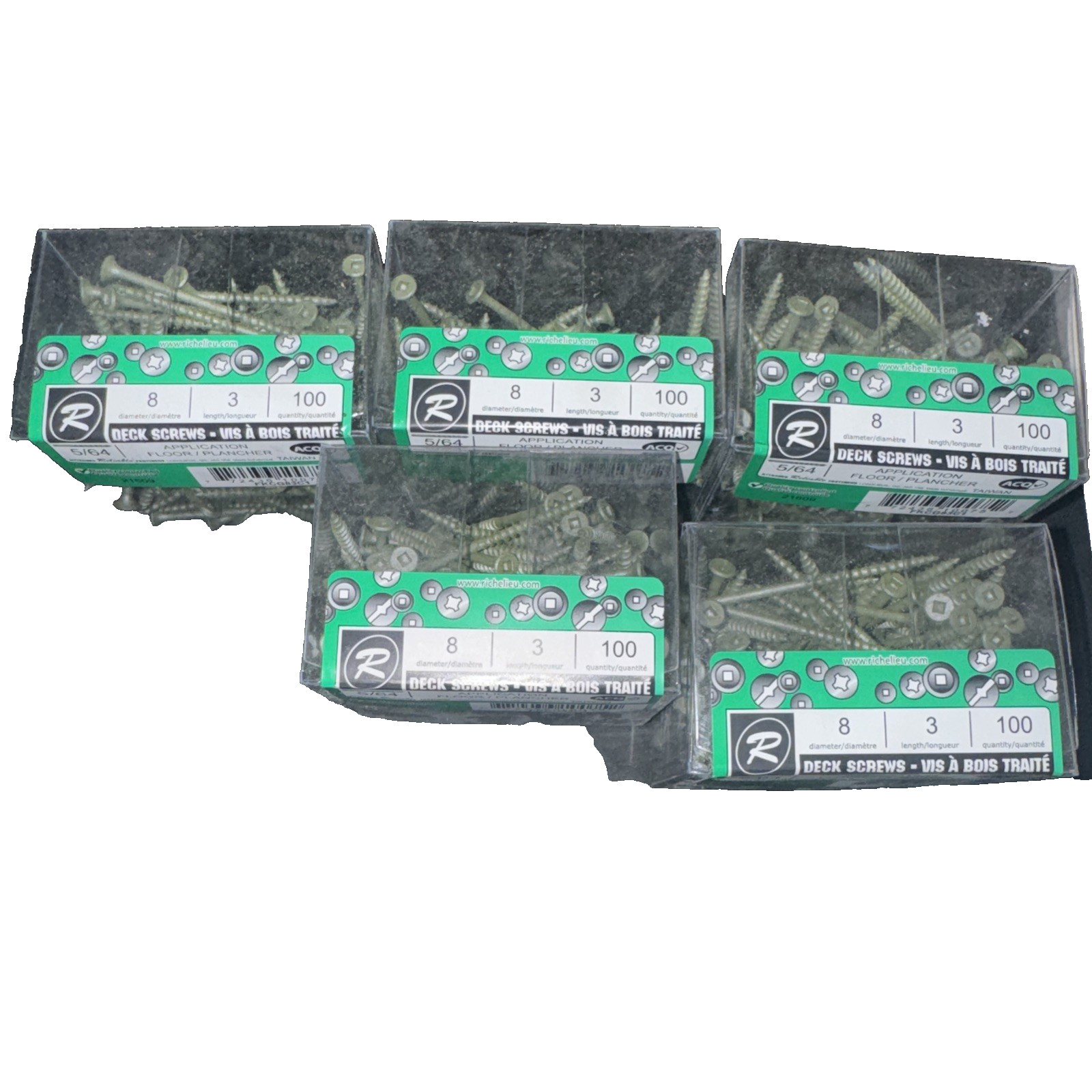 Reliable FKCG Series FKCG83C1 Deck Screw, #8-10 3″ 5 Pack (500 Total)