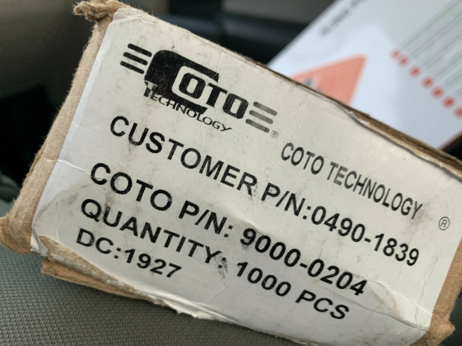 Coto 0490-1839 (Qty of 6) reed relay