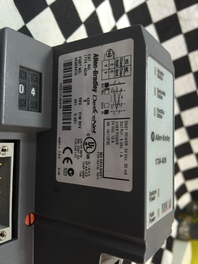 Allen Bradley Devicenet 1734-ADN, 1734ADN, SHIPSAMEDAY #1179LD
