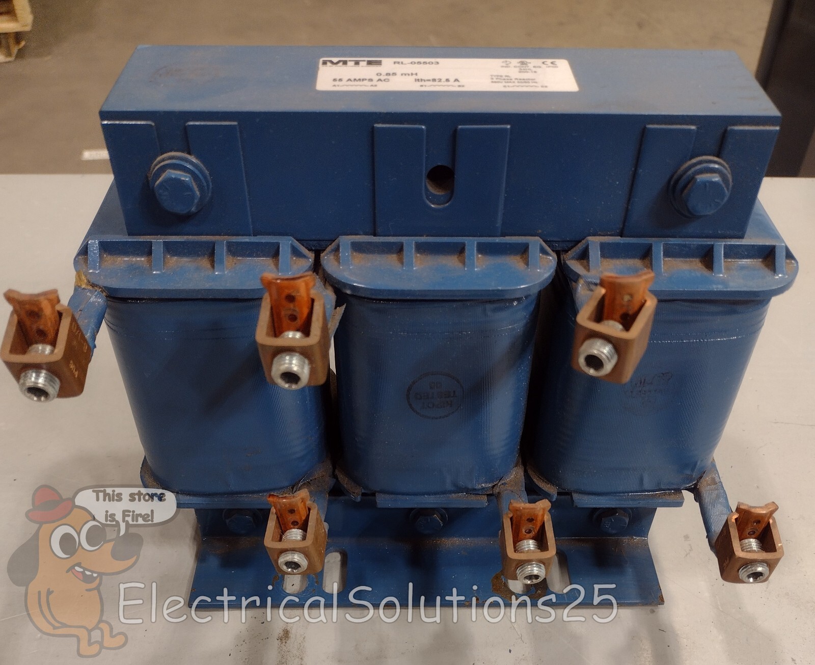 MTE CORPORATION 55 Amp Line Reactor RL-05503 FREE SHIPPING