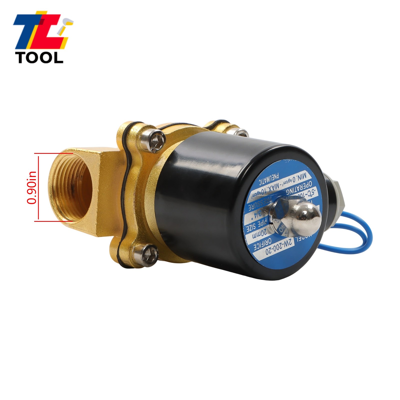 3/4″12V DC DN20 Solenoid Valve Air Water N/C Gas Oil Normally Closed