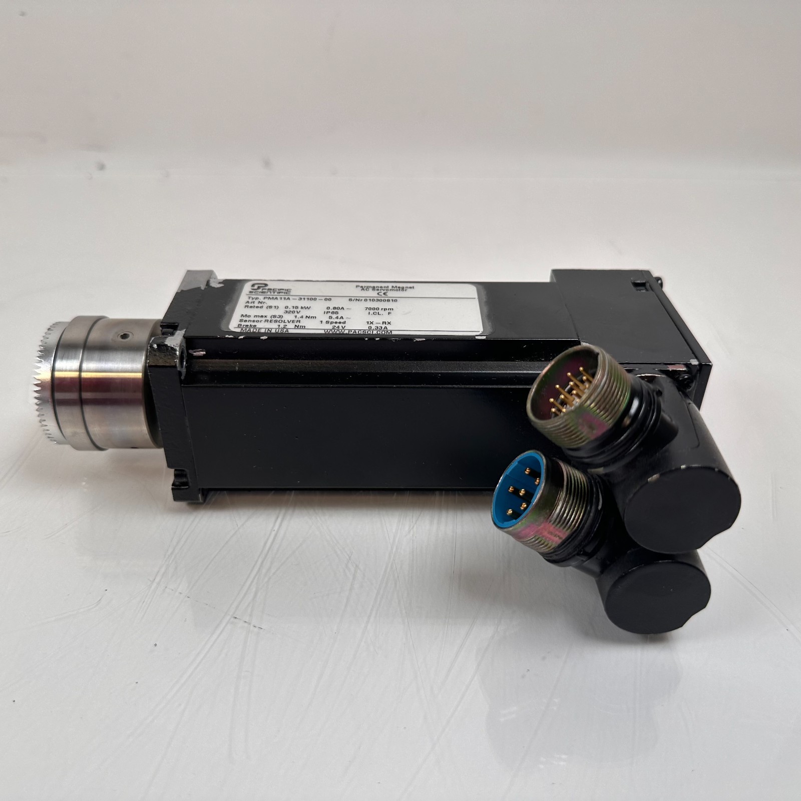 Pacific Scientific PMA11A-31100-00 AC ServoMotor