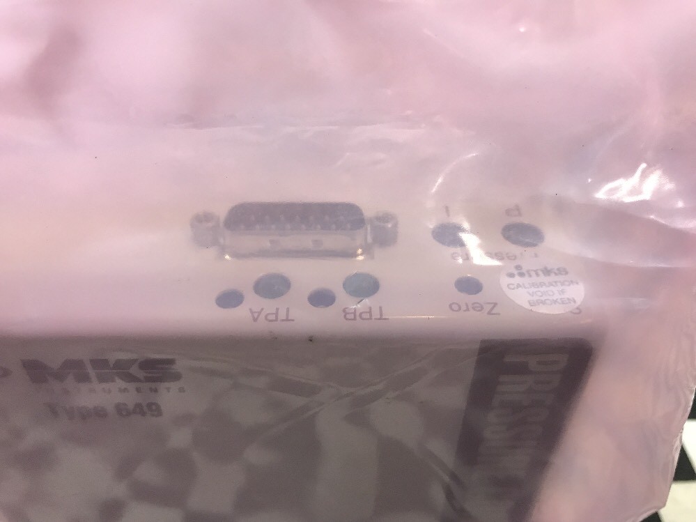 MKS Type 649, Mass Flow Controller, 649A11T51CADR, N2, 50 SCCM, 10 TORR #1374B2