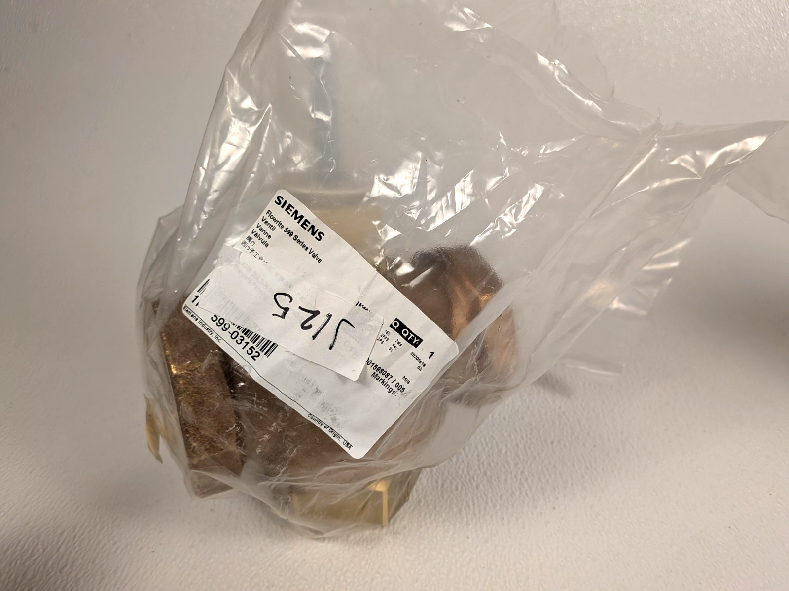 SIEMENS FLOWRITE 599 SERIES VALVE 599-03152 2″ 3-W MIX FxF CV=40 SS