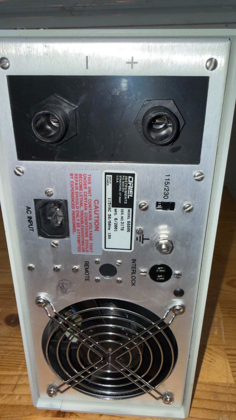 ORIEL INSTRUMENTS 68806 BASIC POWER SUPPLY – Tested only for power