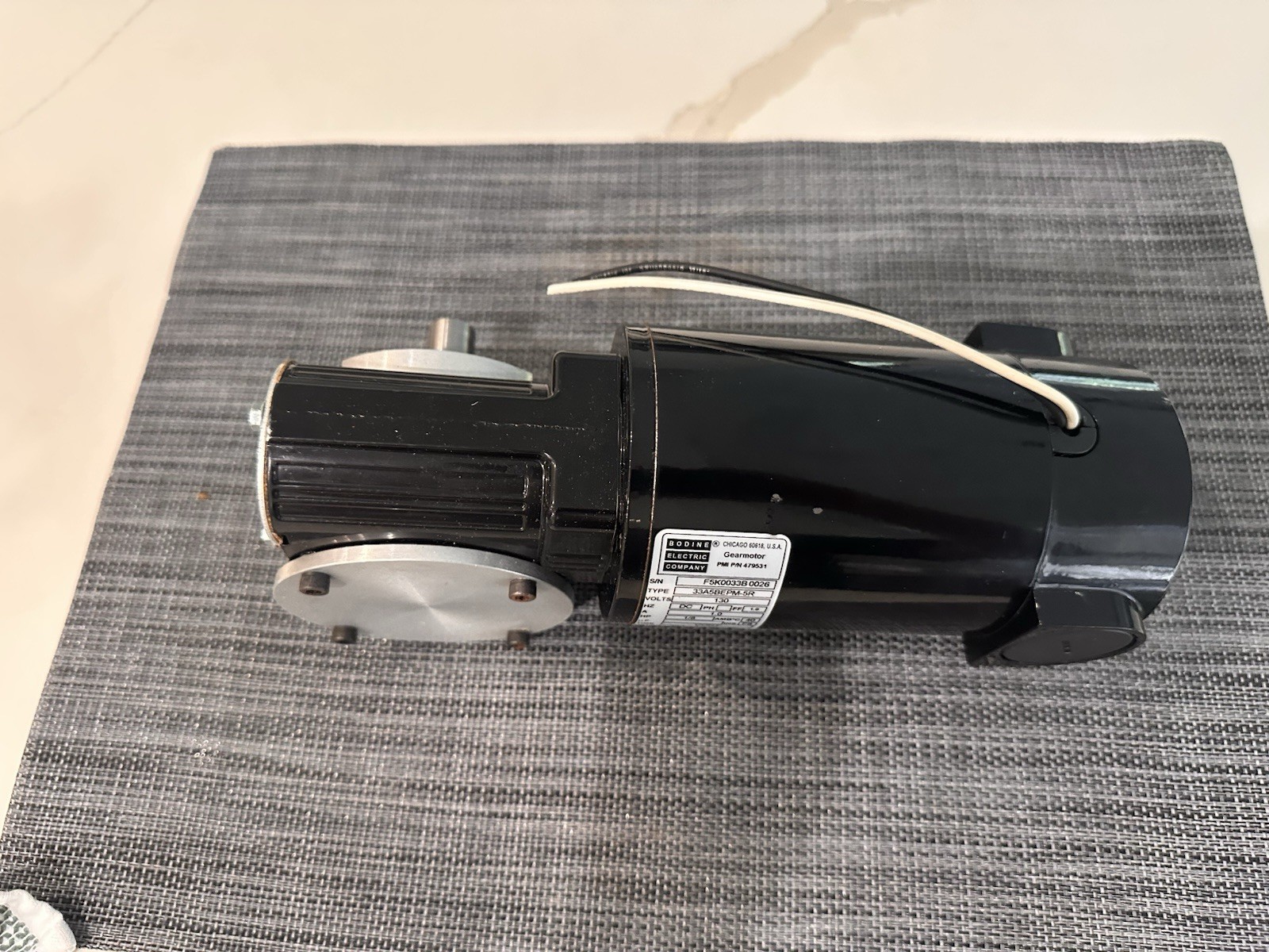 BODINE 130V DC 1/8 HP GEARMOTOR 33A5BEPM-5R For Hobart Meat Slicer 2712