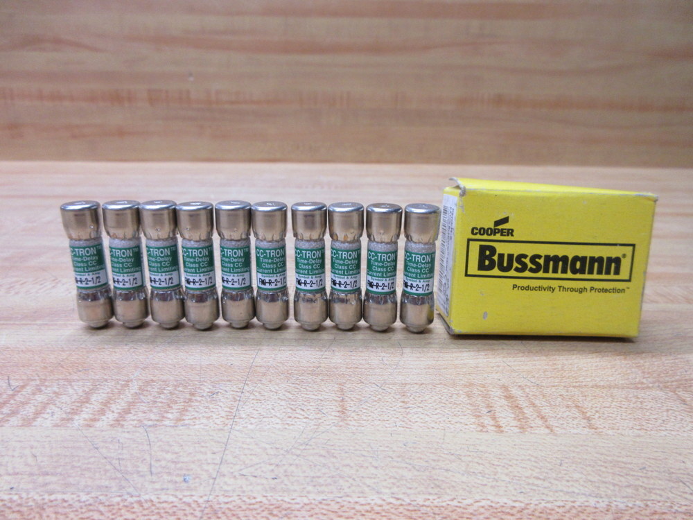Buss FNQ-R-2-1/2 Bussmann Fuse Cross Ref 6F115 (Pack of 10)