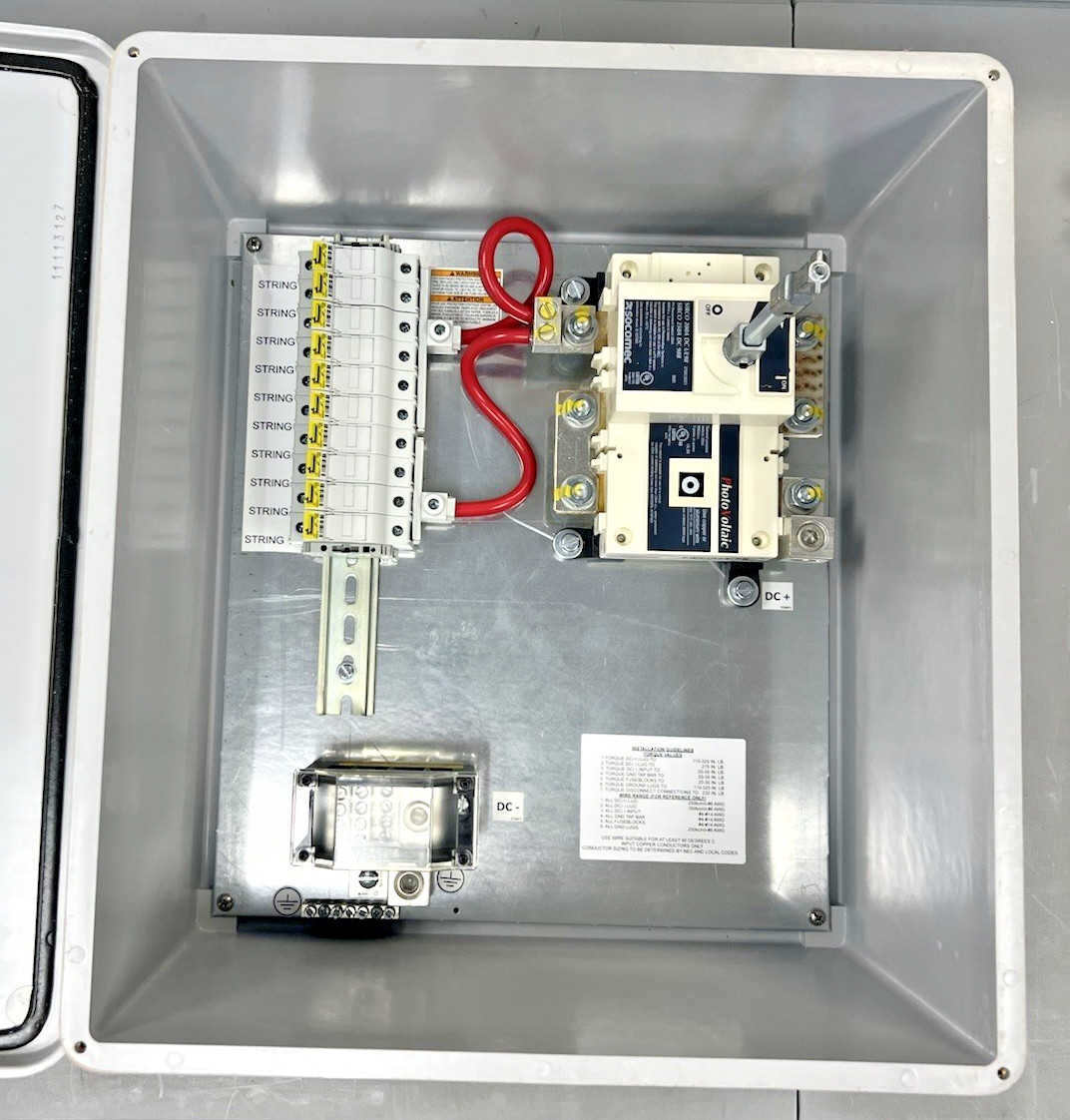 Crouse Hinds CCBF10F15DS200 10 String Photovoltaic Combiner Box CCBF10 F15 DS200