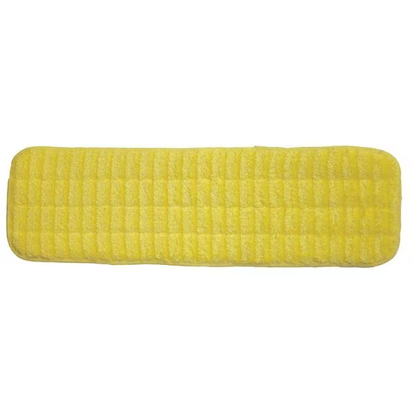 Microfiber Technologies 416J11 18 in L Flat Mop Pad, Hook-and-Loop Con