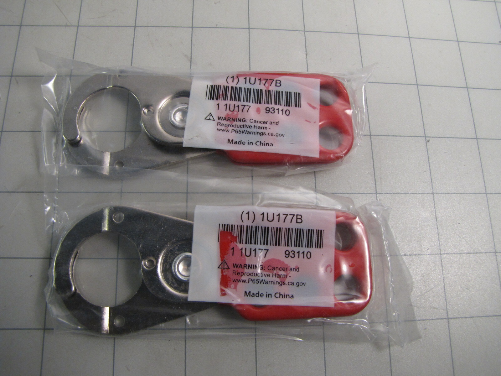 2-pk Condor 1U177B Snap-On Lockout Hasp Steel 4-1/2″ Long NEW
