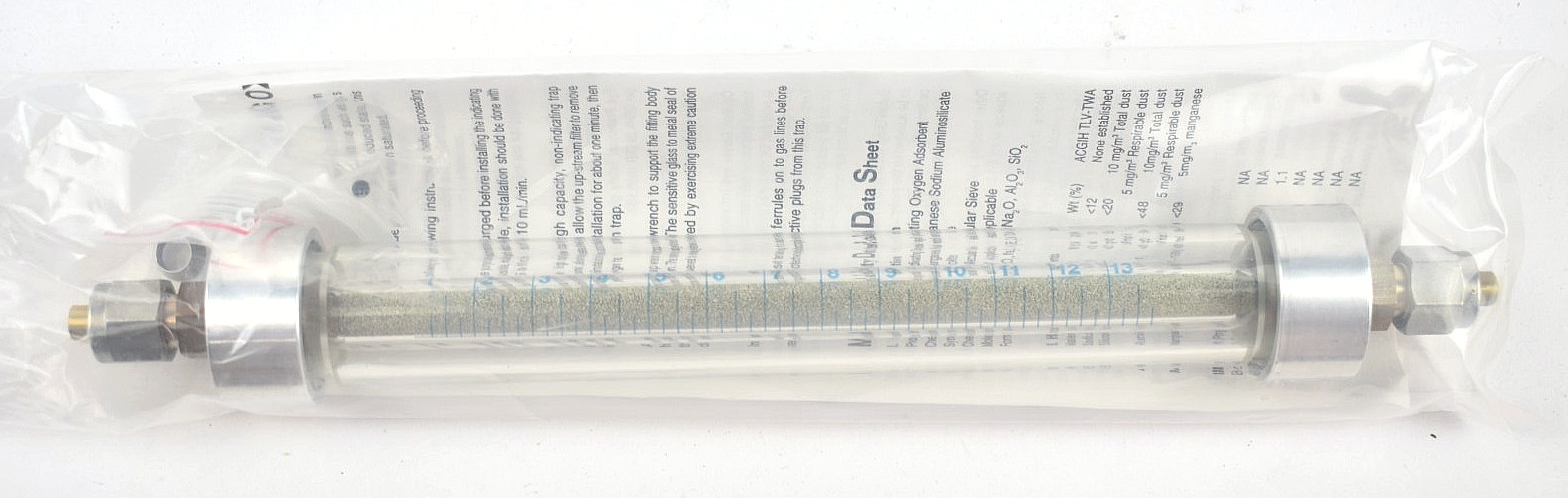 Matheson Tri-Gas Indicating Oxygen Moisture Trap 50CC 1/4″ SS FTG MTRP-0012-XX