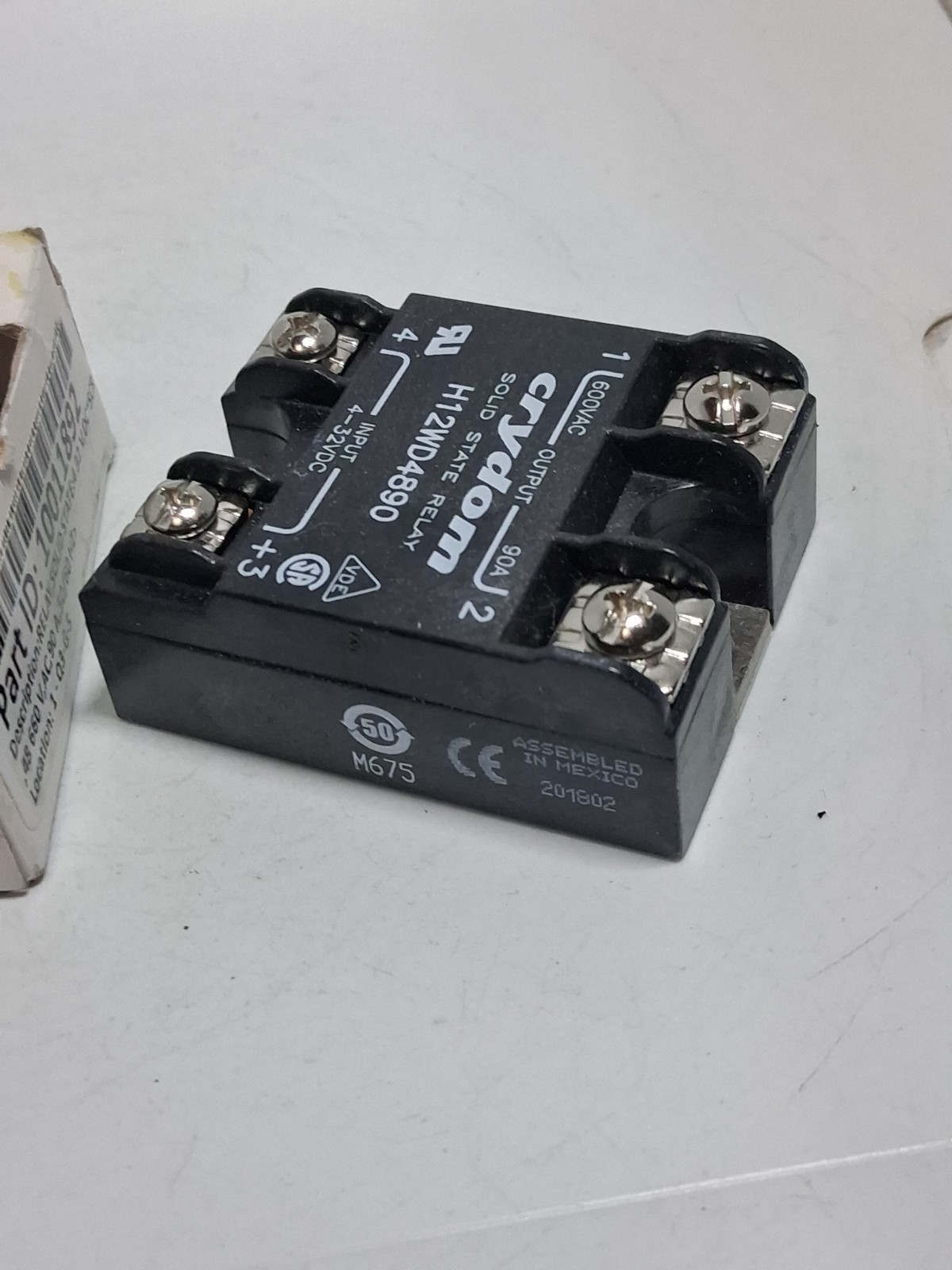 CRYDOM H12WD4890 SOLID STATE RELAY 600VAC 90A NIB