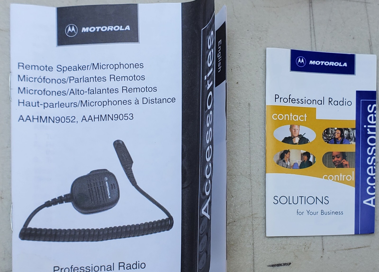 NEW Vtg 1998 Motorola HMN9052E Remote Speaker Microphone Radio Communication Mic