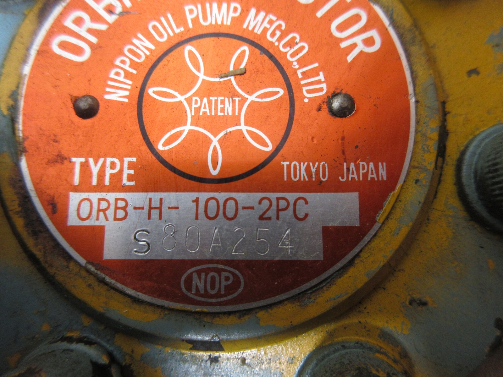 NOP ORBMARK MOTOR ORB-H-100-2PC S80A254