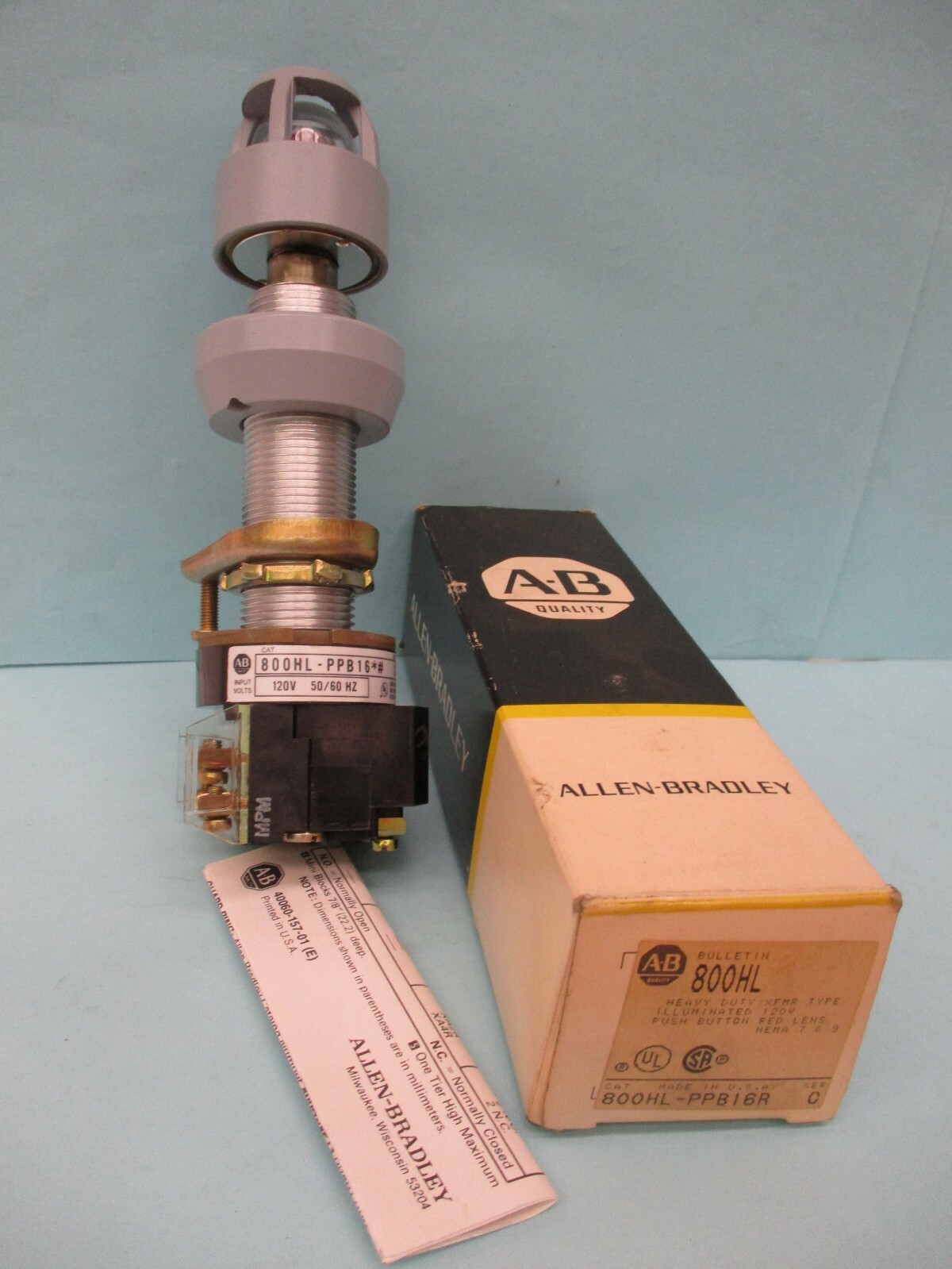 New other Allen-Bradley Push Button 800HL-PPB16 800T-XA Series D A2904DH
