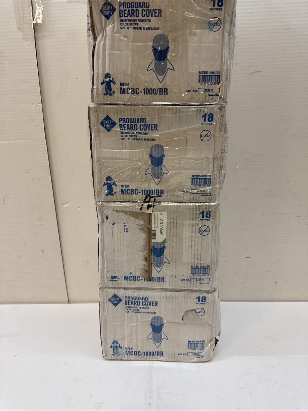 Qty = 5 Boxes of 1000: 5000 Total Polyester Beard Cover 18″ Dia MCBC-1000/W
