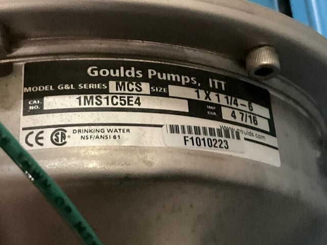 Goulds Centrifugal Pump Motor – 1MS1C5E4 – P63FWB-4360 w/Warranty