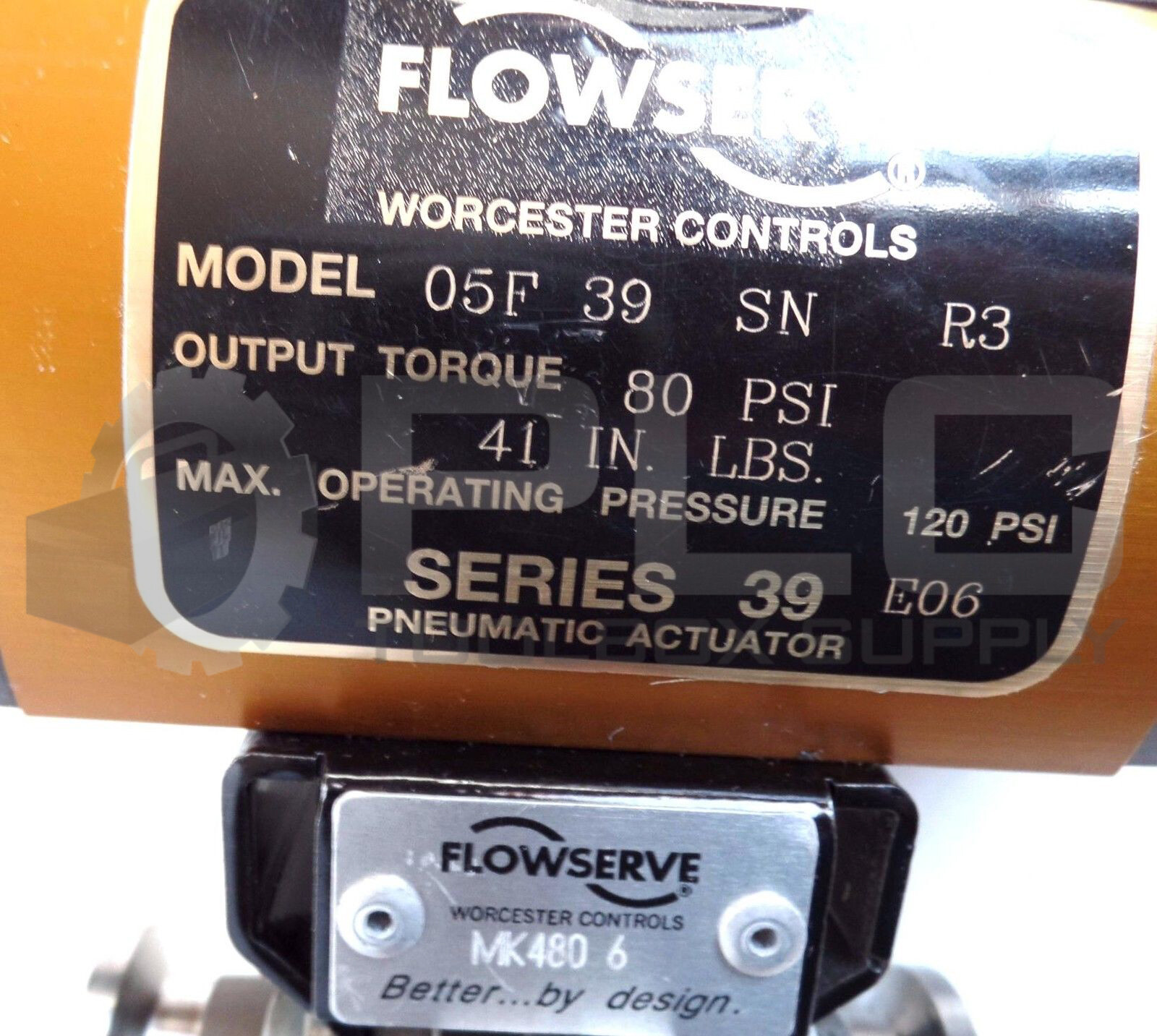 WORCESTER CONTROLS FLOWSERVE 05F 39 SN R3 80 PSI SERIES 39 1/2 4466TTC BODY