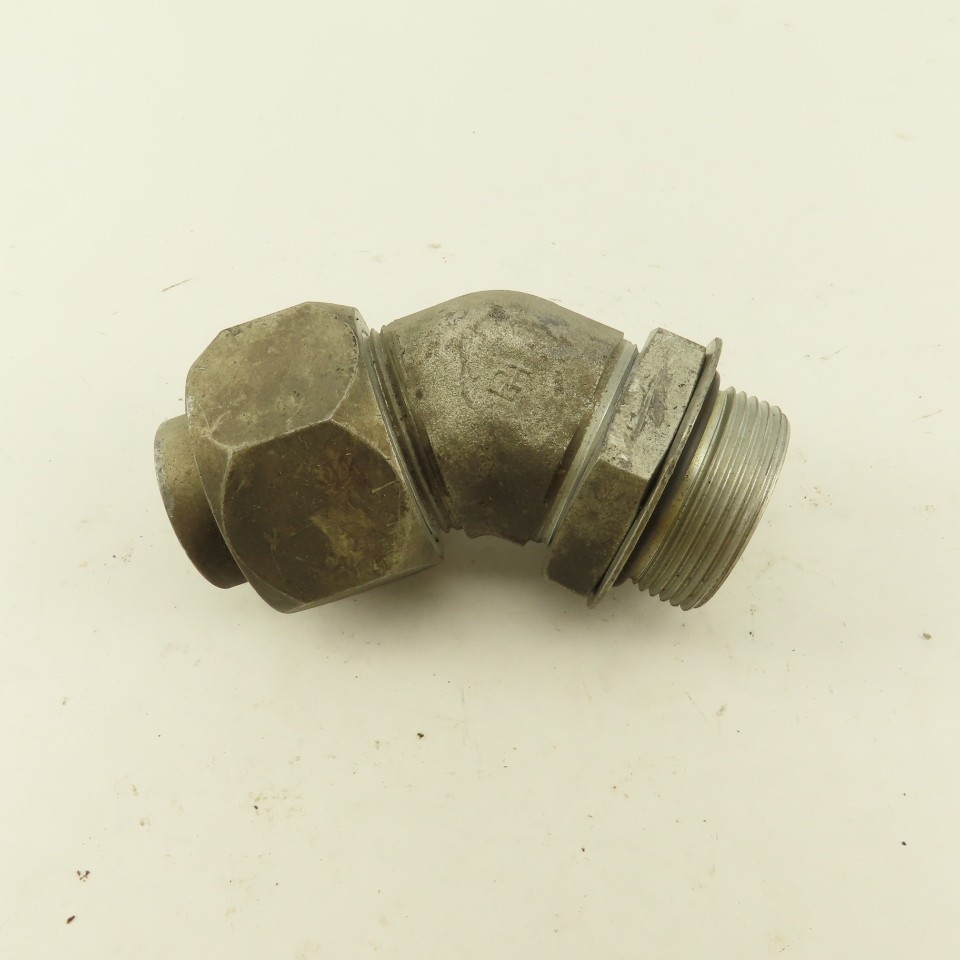 1-1/4 OD Tube 1-5/8-12 JIC Flare X 1-5/8-12 ORB Male 45° Elbow