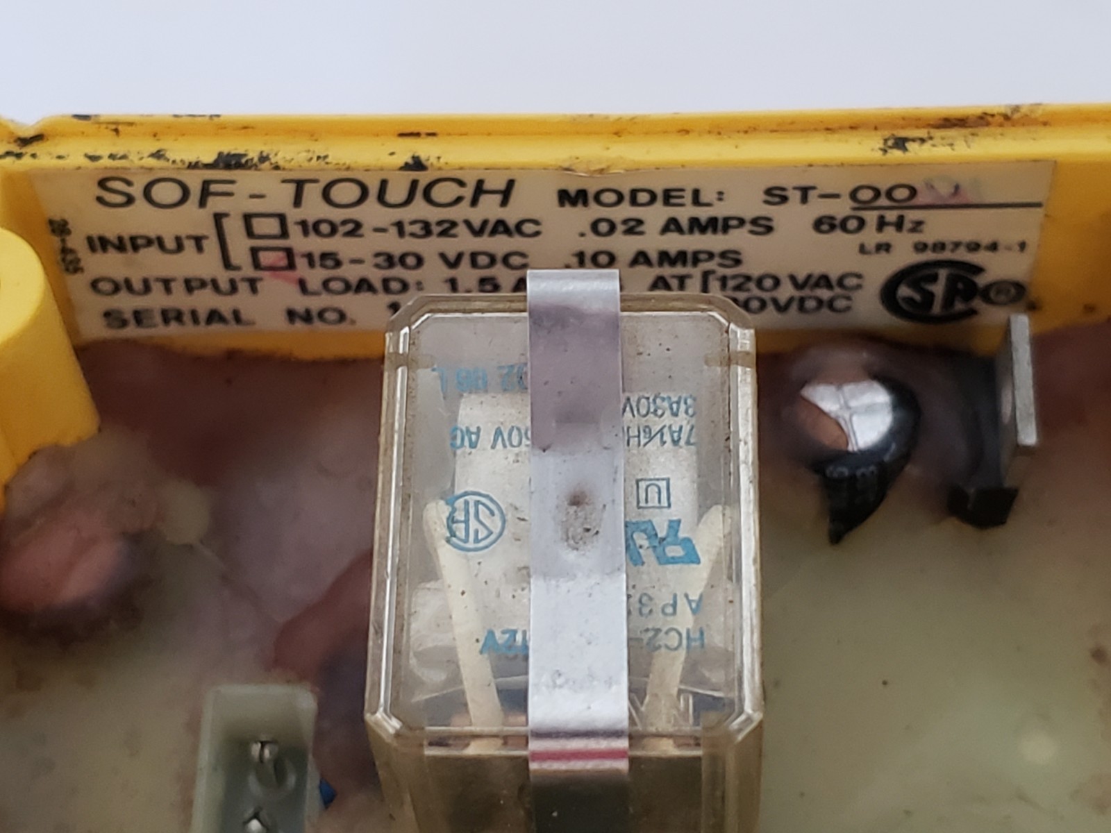 SOF TOUCH ST-0001 INDUSTRIAL MACHINE SWITCH 15-30 VDC 10A